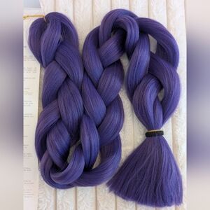Vibrant Purple One Tone Braiding Hair